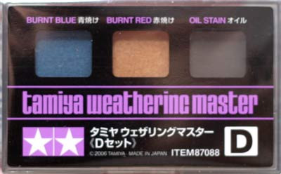 Weathering Master, D set (burnt blue, burnt red, oil stain) Weathering Master, D set (burnt blue, burnt red, oil stain)